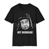 "Hey Dickhead!" Funny Graphic Tee – Sarcastic Obnoxious Joke T-Shirt, Premium 100% Cotton Unfiltered Humor Top, Soft Lived-In Heavyweight Friendly Insult Shirt, Made in USA