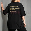 "Exercising Just Enough" T-Shirt by Dog Mom Hat