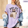 'Boo-Jee' Ghost Comfort Colors® T-Shirt – Luxury Spooky Status Shirt by Dog Mom Hat