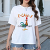 Funny "F-CAW-F" Chicken T-Shirt – Unisex T-Shirt by Dog Mom Hat