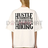 HUSTLE UNTIL YOUR HATERS Casual Black Print T-shirt – Motivational Quote Tee, by Dog Mom Hat