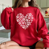 Paw Heart Valentines Sweatshirt by Dog Mom Hat