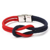 New Elegant Fashion Multi-Layer Concentric Modern Knot Rope Men Anchor Luxury Bracelet Charm Fine Bracelets For Women Fold Over Clasp Navy Style Jewelry