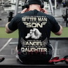"God Made Me a Better Man" Dad Shirt – Christian Apparel, Father & Son Faith Tee by Dog Mom Hat