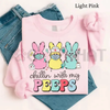 "Chillin' With My Peeps" Nurse Easter Sweatshirt by Dog Mom Hat