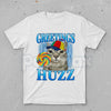 "Greetings Huzz" Lollipop Cat Meme T-Shirt - Funny Silly Brainrot Cat Tee, Viral Internet Humor Graphic Shirt, Ironic Gen Alpha Slang Fan Gift