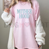 "MOTHERHOOD" Minimalist Mom Crew Neck T-Shirt by Dog Mom Hat