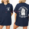 Dead Mom Club Shirt – "Tell My Mom What's She Gonna Do, Haunt Me?" Dark Humor Joke Tee, Unisex Sarcastic Apparel by Dog Mom Hat