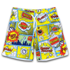 Comic Book Bombs Lifestyle Baseball Mesh Shorts by Seamhead Swag