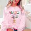 "Baking a Little Cookie" Pregnancy Announcement Sweatshirt by Dog Mom Hat