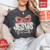 "Jesus Is The Reason For The Season" Comfort Colors® Tee – Modern Christian Christmas Shirt by Dog Mom Hat