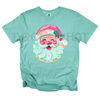 Pink Painted Santa Comfort Colors® T-Shirt – Unique Christmas Holiday Tee by Dog Mom Hat