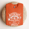 Bitchcraft Adult Humor Casual T-Shirt - Softstyle Halloween Unisex Tee, Witchy Slogan Shirt