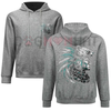 Chicano & Aztec Art Oversized Graphic Hoodie by Dog Mom Hat