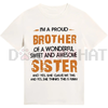 Men's "Brother and Sister" T-Shirt – Proud Sibling Bond Tee by Dog Mom Hat