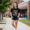 "Happy Last Day Of School" Leopard Print T-Shirt by Dog Mom Hat