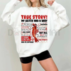 Shark Tale Quote Sweatshirt – "True Story" Shrimp Shirt Film Quote Fan Crewneck by Dog Mom Hat