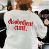 Disobedient Graphic T-Shirt – Funny Edgy Streetwear Tee by Dog Mom Hat