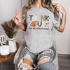 Thankful Teacher T-Shirt – Fall Turkey Teacher Tee by Dog Mom Hat