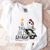 "Is This Jolly Enough" Jack Skellington Christmas Sweatshirt – Zero Dog & Oogie Boogie Party Tee by Dog Mom Hat