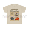 "Same Thing Different Hat" T-Shirt – Funny Political Graphic Shirt, Dark Humor Statement Tee, Unisex by Dog Mom Hat