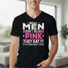 "Real Men Don't Wear Pink" Sexy Perverted Mouth Cat T-Shirt by Dog Mom Hat