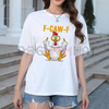 Funny "F-Caw-F" Chicken T-Shirt – Humor Tee by Dog Mom Hat