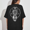 Goat Skull Pentagram Occult T-Shirt – Dark Art Graphic Tee by Dog Mom Hat