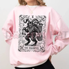 Krampus Tarot Card Goth Christmas Sweatshirt by Dog Mom Hat
