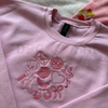 Sabrina Carpenter Inspired Embroidered Sweatshirt – "Nonsense" Pop Star Crewneck Fan Apparel by Dog Mom Hat