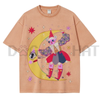 Star Clown Unisex Vintage Washed Tee by Dog Mom Hat