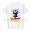 Cartoon Humor T-Shirt "F Caw F" – Funny Bird Meme Tee, Hilarious Animal Graphic Shirt, Unisex Casual Top by Dog Mom Hat