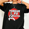 "Tongue Fu Master" Premium T-Shirt – Funny Foodie Graphic Tee by Dog Mom Hat