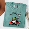 Comfort Colors® Anti-ICE Frog Tee – Portland Activist RESIST Shirt by Dog Mom Hat