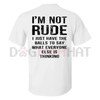 "I'm Not Rude, I Have Social Anxiety" T-Shirt by Dog Mom Hat