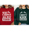 Made in USA Christmas Couple 100% Cotton Sweatshirt – Cute Matching Holiday Design Unisex Sweatshirt for Women and Men by Dog Mom Hat