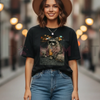 Raccoon Drinking Iced Coffee Vintage Tee by Dog Mom Hat