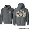 Camo DAD Hoodie – Military-Inspired Bold Design Pullover | Perfect Gift for Hunting Dads by Dog Mom Hat