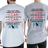 "Republican I Can" vs "Democrats" Funny Political T-Shirt by Dog Mom Hat