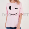 Classic Smiley Face Graphic Tee by Dog Mom Hat