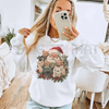 Retro Santa Claus and Kittens Christmas Winter Sweatshirt – 90s Old Saint Nick Cat Lovers Gift by Dog Mom Hat
