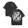 Double Sided Retro Washed 'God Has A Plan' Tee by Dog Mom Hat