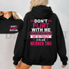 "Don't Flirt With Me I Love My Crazy Boyfriend" Hoodie by Dog Mom Hat