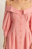 Button Down Spaghetti Strap Mini Dress with Pockets-Elegant, Chic Summer Dress with Feminine Spaghetti Straps, Functional Pockets, and Button Down Front for Effortless Style by Stevvex