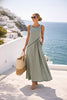 Mediterranean Contrast Color Vacation Dress – 7 Colors, S–3XL by FitiqueFit