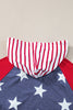 Stars and Stripes Print Drawstring Hoodie