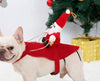 Dog Christmas Clothes Santa Claus Riding Deer by My Store