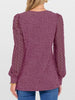 Lace Sleeve V-Neck T-Shirt by Simply Love