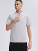 Men's Quarter Zip Short Sleeve Active T-Shirt by Simply Love