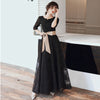 Korean Style Banquet Evening Dress White Lace